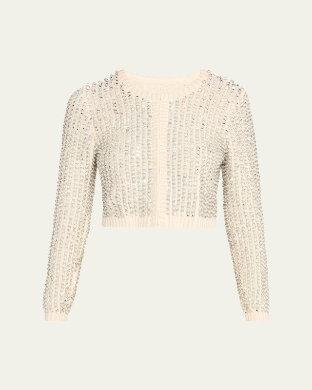 Tracey Embellished Cropped Cardigan